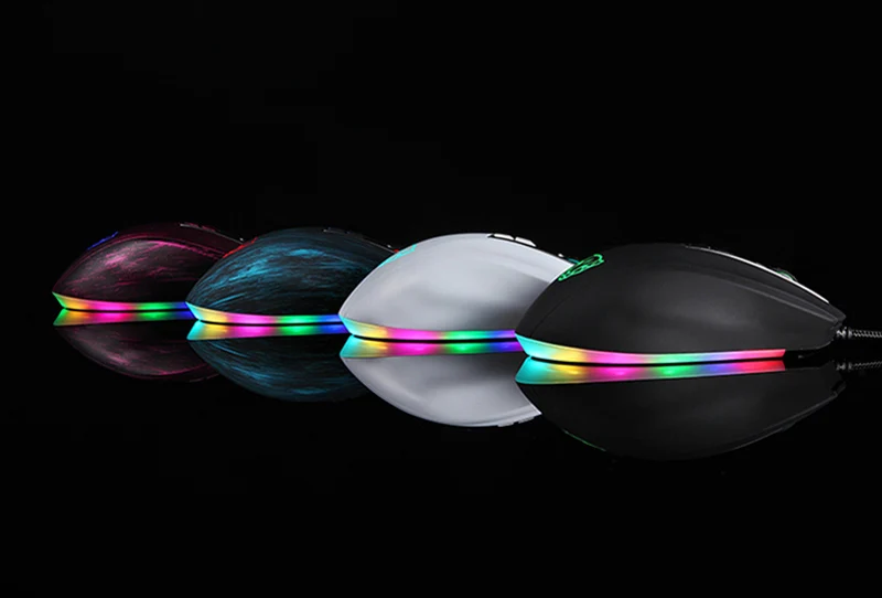 Motospeed V60 RGB игровая мышь для геймера Программирование 5000 dpi USB компьютер 7 кнопок Wried Оптические мыши с подсветкой дышащий светодиодный для ПК Lap