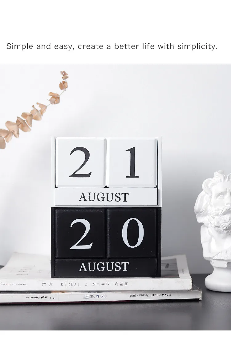 Manual de Mesa Nortic Criativo Calendario Pared Mesa Escritório Madeira Calendário Casa Decorações Papelaria Meninas Presente Aniversário 2020 11 Cheap Calendário