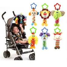 Cute Baby Toys Soft Musical Newborn Kids Toys Animal Baby Mobile Stroller Toys Plush Playing Doll