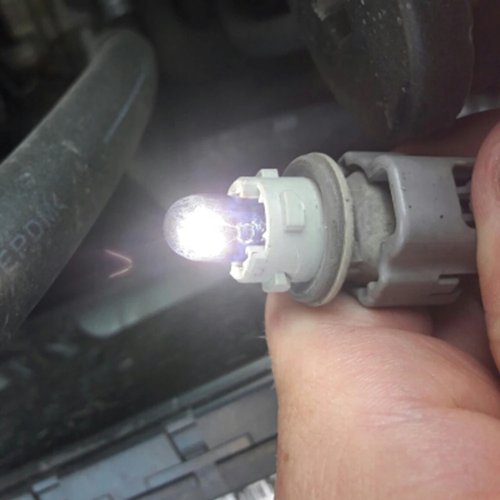10 шт. W5W XENON T10 натуральное голубое стекло 12 В 5 Вт W2.1x9.5d одноволоконная супер белая