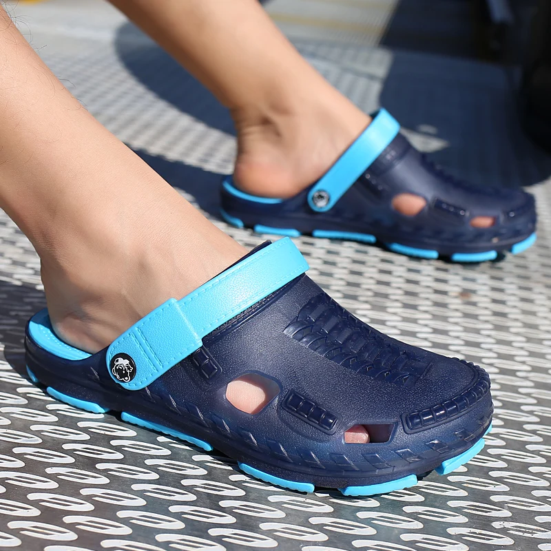2018 New Summer Men's Cheap Beach Sandals Outdoor Slip on Sports Shoes