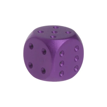 

OOTDTY Dices Aluminum Polyhedral Metal Solid Club Bar Dice Playing Game Tool 16X16X16mm