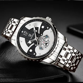 

Tevise Men's Automatic Mechanical Watches Men Luxury Brand Waterproof Skeleton Tourbillon Gold Male Wristwatch Relogio Masculino