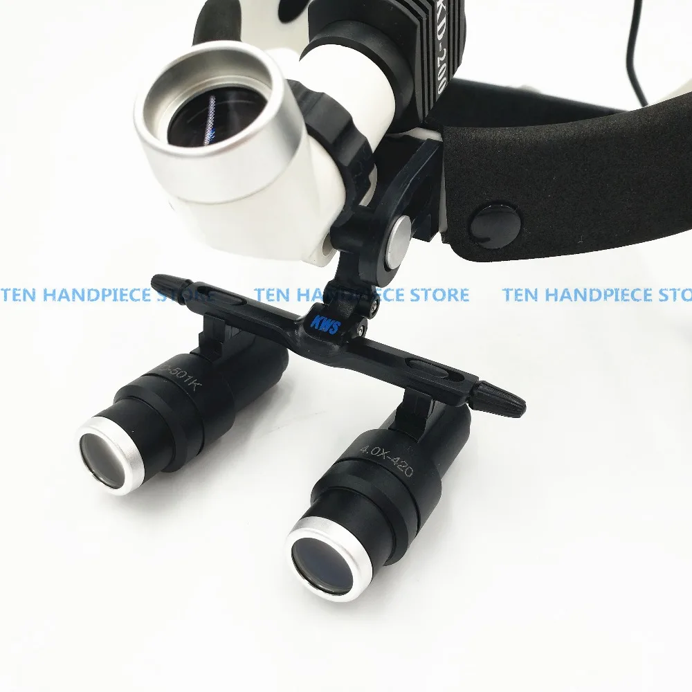 US $446.50 2018 Good Quality 5W LED Surgical Head Light Dental Lamp AllInOnes Headlight With Loupes 40X 50X 60X 65X