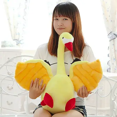 large swan stuffed animal