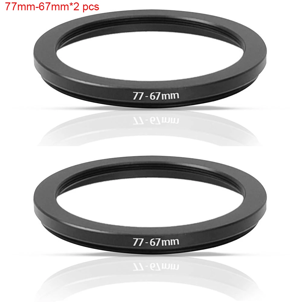 

JUST NOW High-quality 2 PCS 77-67MM Step-Down Ring Filter Adapter (77MM Lens to 67MM Accessory) (2 PCS Ring Filter Adapter)