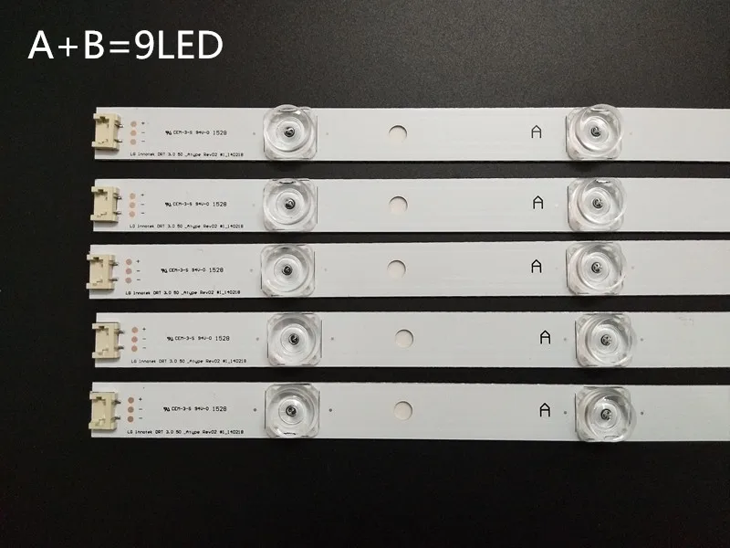 Новинка 10 шт./компл. Замена светодиодной ленты для LG 50LB650V Innotek DRT 3 0 50 A B 6916L 1736A 1735A