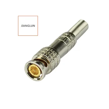 

JIANGLUN 10pcs Monitor the video signal line BNC male welding head extension cable Q9 American gold-plated BNC75-3-5 connector