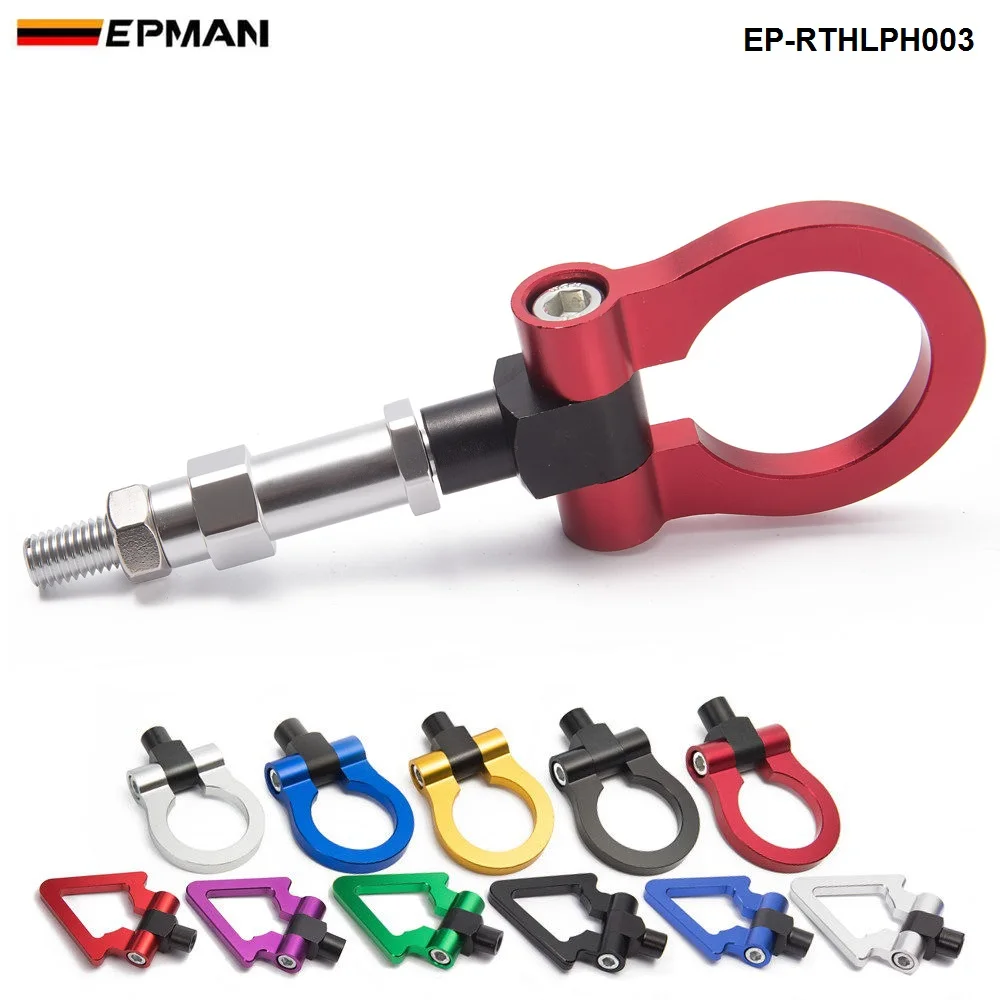 EPMAN -Jdm Алюминиевая штампованная Передняя буксировочная штанга с крючком