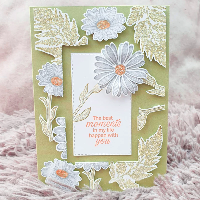 

2019 Daisy Lane FLOWER Metal Cutting Dies and stamps DIY Scrapbooking Card Stencil Paper Cards Album Decoration Paper Cards