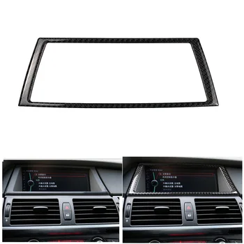 

Carbon Fiber Navigation GPS Screen Frame Trim Cover Sticker for BMW E70 E71 X5 X6 2008-2013