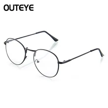 Модные Винтажные оправы для очков для женщин, очки, простые зеркальные, художественные, Harajuku, металлическая круглая оправа, очки, Новинка Feminino