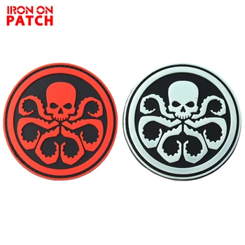 

3PCS Avengers Alliance Villain Hydra Bianconeri Badge PVC/Embroidered Patches DIY Emblem Badge For Clothing High Quality Patch