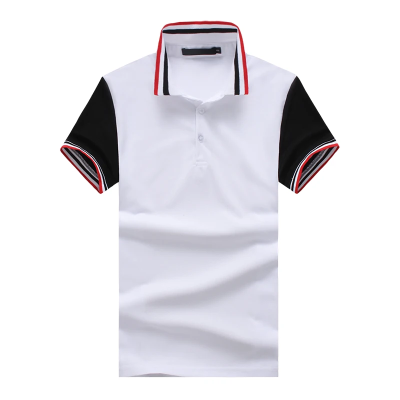 2018 New US/EU size Stripe Rib Collar Men Polo Shirts 4 Colors Casual Spring Summer Men's Short Sleeve Drop Ship | Мужская одежда