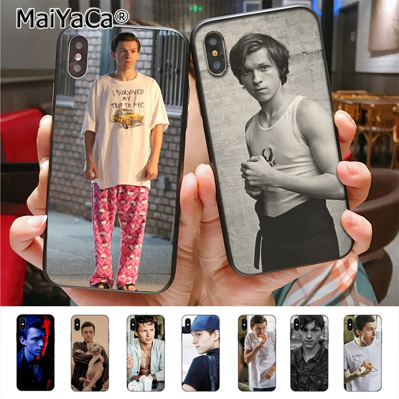 

MaiYaCa Tom Holland Coque Shell Phone Case for iphone 11 Pro 8 7 6 6S Plus X XS XR XS MAX 5 SE Cellphones