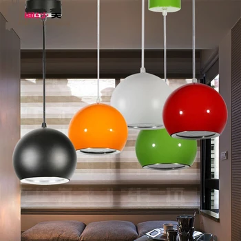 

Modern minimalist LED bar lamp pendant lights round apple fashion restaurant meal restaurant Pendant Lights FG768