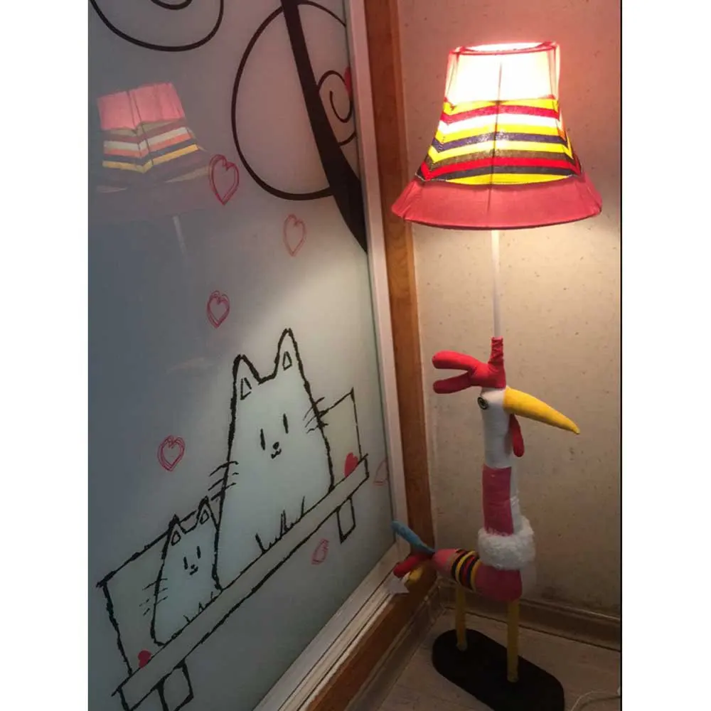 Тканевый напольный светильник для детской комнаты, милый Современный Креативный Романтический напольный светильник для детской спальни - Цвет абажура: Floor Lamp