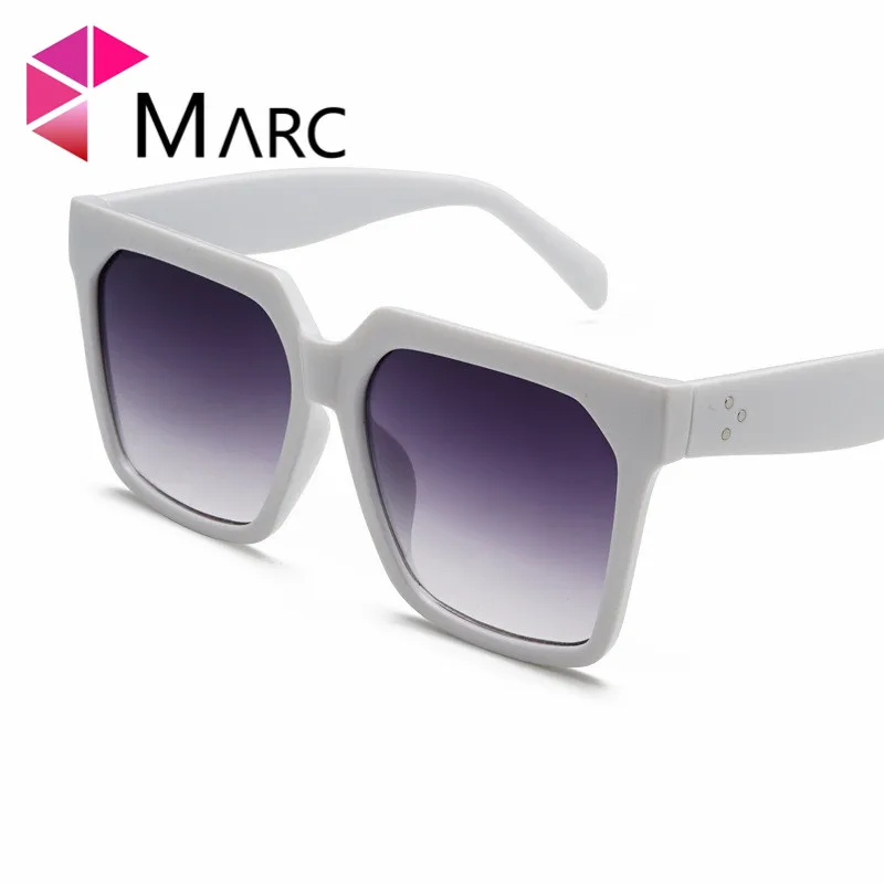

MARC Oversized Sunglasses Women Brand Vintage Rectangle Frame classic Tint Red Gradient Sun Glasses Trend oculos sol Square