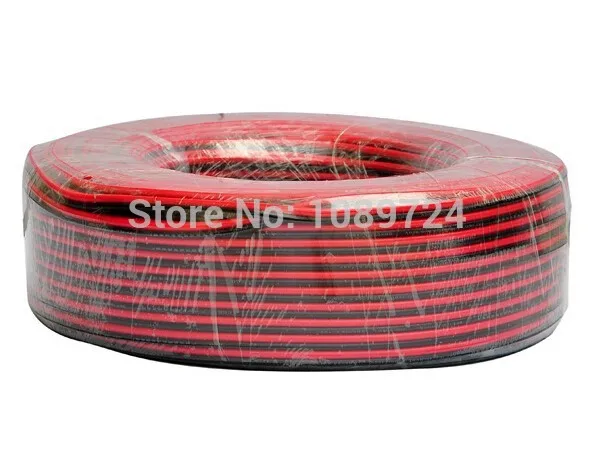 UL2468 30 метров 100 футов/лот Луженая Медь 24AWG 2 pin Красный Черный Кабель ПВХ изолированный Электрический кабель светодиодный кабель DIY подключение