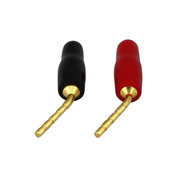 

20x Speaker Wire 24k Gold-plated Pin Connectors Banana Plug Pure Brass