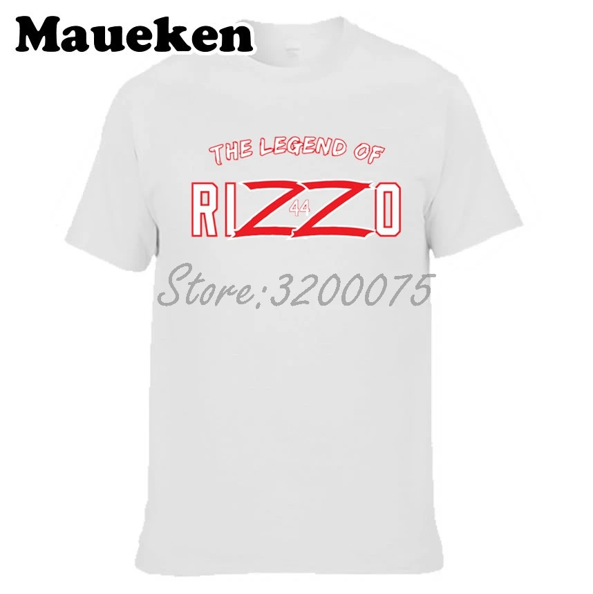 Мужчины Chicago Legend 44 Anthony rizzo футболка футболки с коротким рукавом Cubs мужские хлопок W1103020 - Цвет: 2