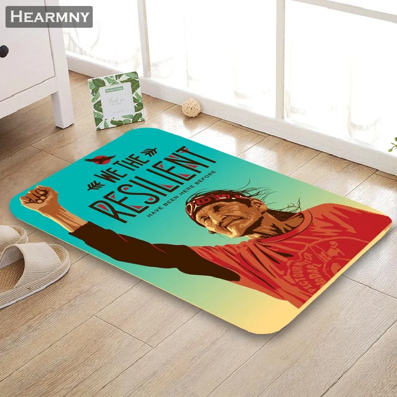 На заказ Shepard Fairey коврик пол/для ванной/кухня/пляжный коврик фланелевый губчатый материал 3D Печатный мохнатый украшение для спальни - Цвет: 4