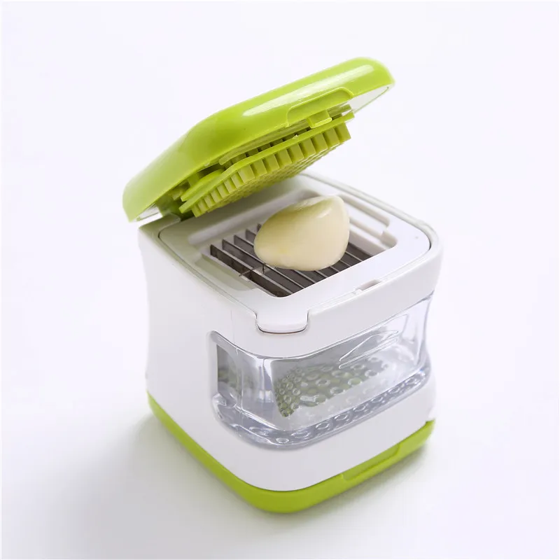 Garlic Press Crusher Ginger Garlic Grinding Grater Planer Slicer