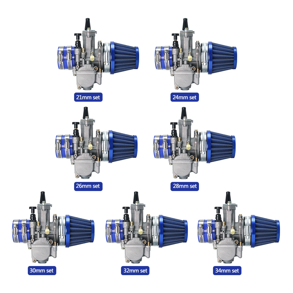 ZSDTRP мотоцикл PWK Карбюратор с воздушным фильтром адаптер 21 24 26 28 30 32 34 мм для ATV Dirt Bike GO KART
