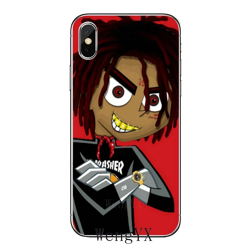 Тонкие мягкие аксессуары чехол для телефона Apple iPhone X XR XS Max 8 7 6s 6 plus SE 5S 5c 5 4S 4 Trippie Redd