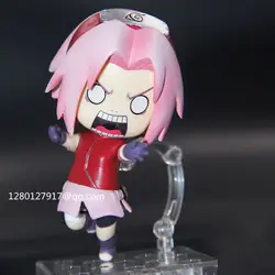 Аниме Nendoroid Наруто Shippuden костюм сакуры Харуно 833 # q-версия 10 см ПВХ фигурка Коллекционная модель игрушечная коробка Q220