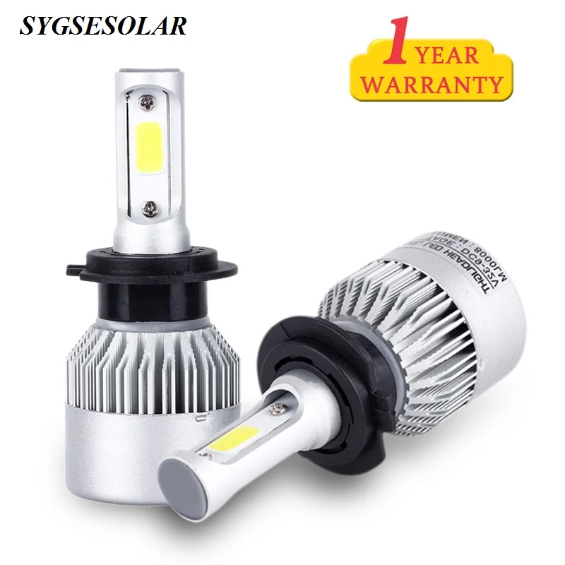 12V 24V Car Headlight H4 LED H7 H1 H3 H11 H13 H27 HB3 HB4 9004 6500K|Передние LED-фары для авто| |