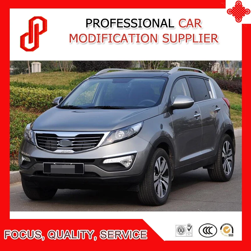 

Aluminium alloy sticker install side rail bar roof rack for Sportage R 2011 2012 2013 2014 2015