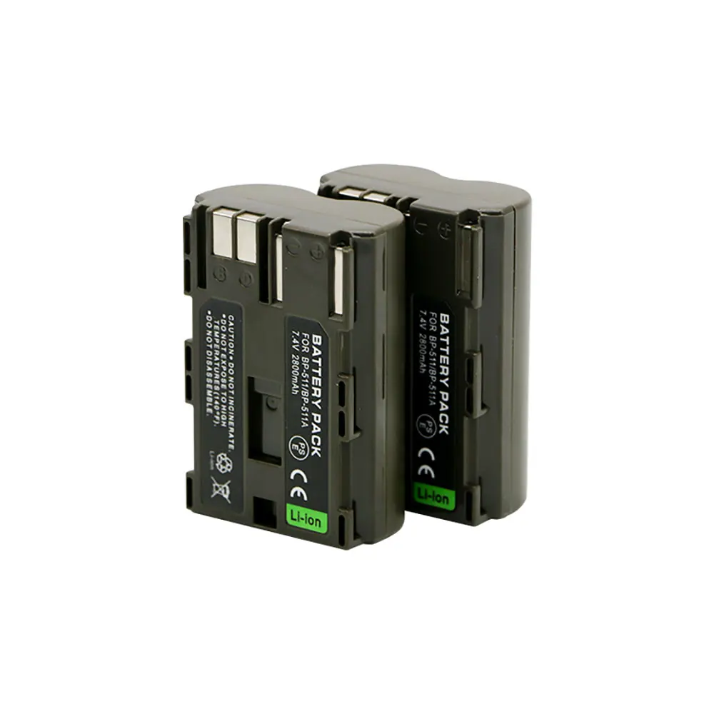5pcs External Battery Pack BP 511 BP 511A for Canon EOS 5D 40D 300D