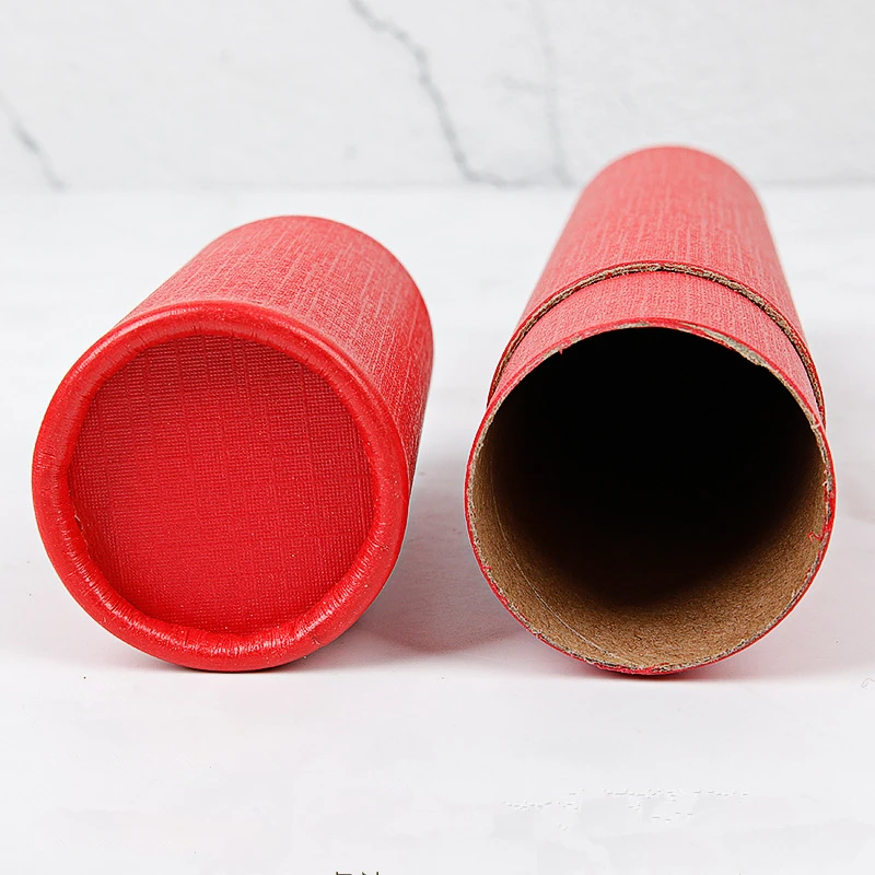 red paper bottle tube