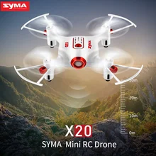 Mini Drones SYMA X20 2.4G 4CH 6-aixs Gyro RTF Remote Helicopter Headless High Hold Mode Dron