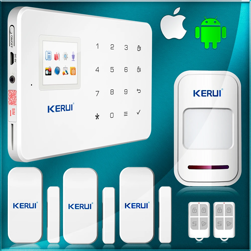 

APP Control Wireless Security GSM Home Alarm System With English In One Year Warranty