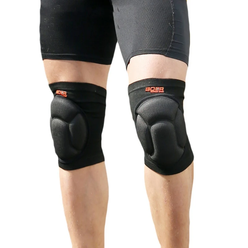 1Pair Thicked Football Volleyball Extreme Sports Ski Knee Pads Fitness Knee Support Cycling Knee Protector Kneepad