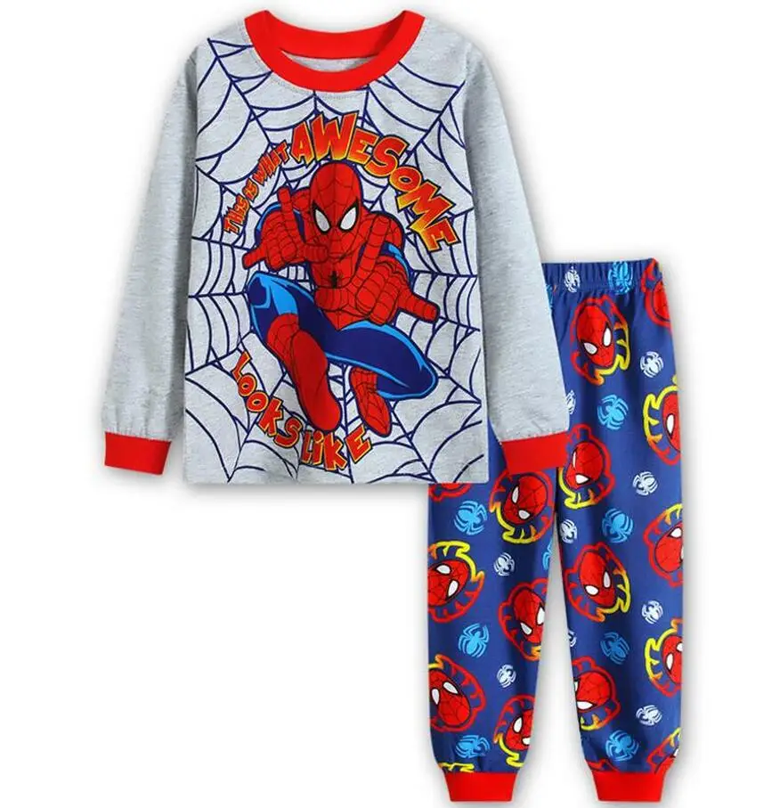 Розничная ; Новинка; брендовая домашняя одежда для мальчиков; пижамы для детей; одежда для сна с героями мультфильмов; детские пижамы с животными; детская хлопковая одежда для сна для детей 2-7 лет