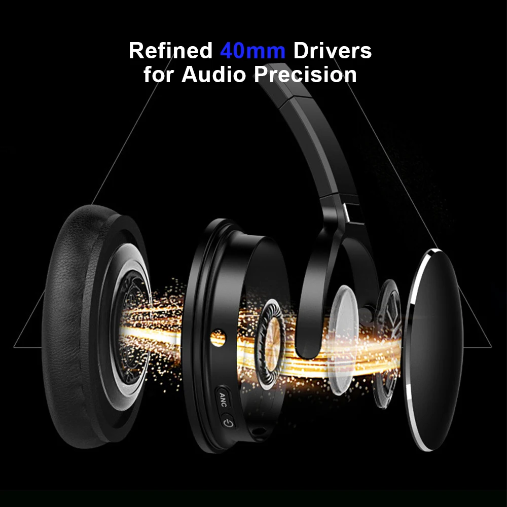 Беспроводные спортивные наушники ALWUP H1 активное шумоподавление Bluetooth Hi Fi 30 часов