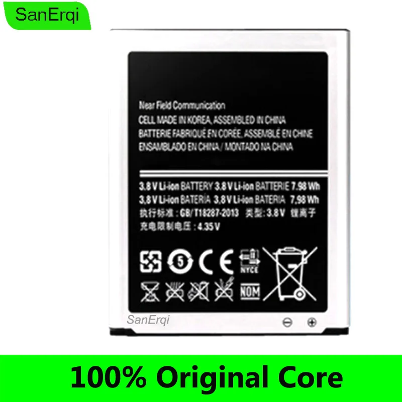 

For Samsung Galaxy S3 i9300 Battery I9305 i9082 T999 L710 i9128v i879 I535 2100mah EB-L1G6LLU High Quality