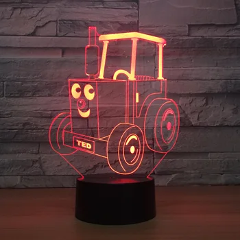 

New Toy Car New Fancy Gift Remote Control 3d Led Night Lamp Birthday Gift Factory Wholesale 3d Light Fixtures