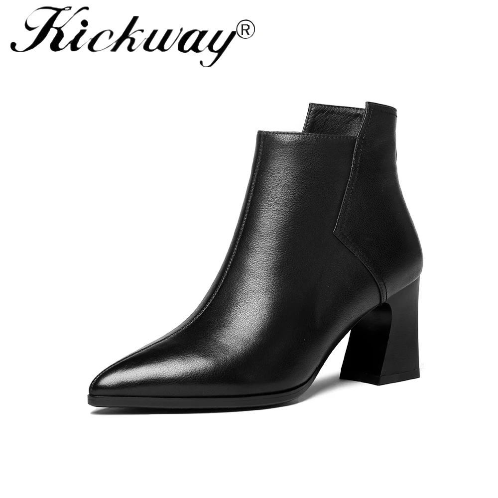 Hauts En Pour Femmes Chaussures Plush Short Botte Dame Courte Brogues Pu Britannique Grande tan Taille 42 Talons Inside Noir 34 Kickway Plush Black Main De Cuir black Décontracté tan Inside Richelieus À Style Owt47S8q