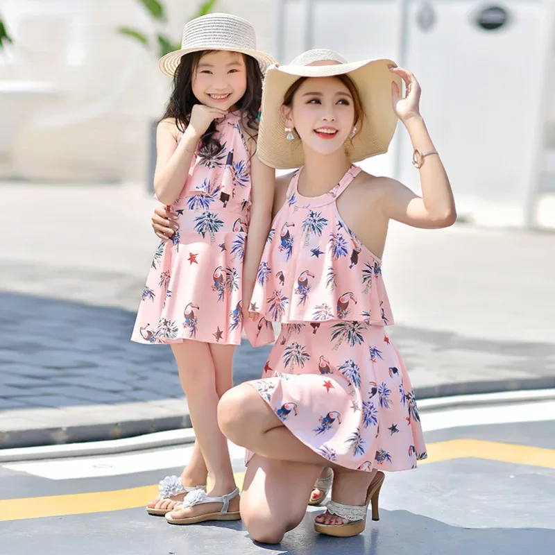 

Toddler Girls Swimwear Mother and Daughter Swimwear Mommy and Me Swimsuit Mother Daughter Dresses Mother & Kids Clothes