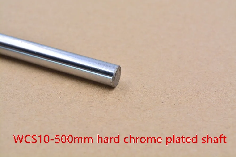 

3D printer rod shaft 10mm linear L 500mm chrome plated guide rail round for cnc robot 1pcs
