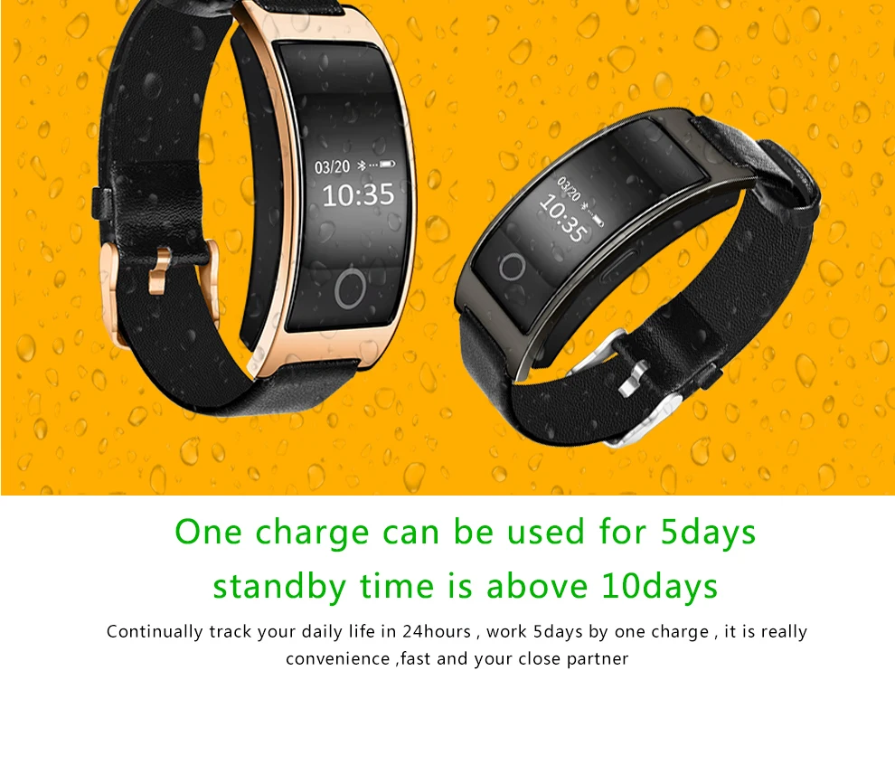 CK11S Wristband Blood Pressure Watch Blood Oxygen Heart Rate Monitor Pedometer IP67 Waterproof marigold 15