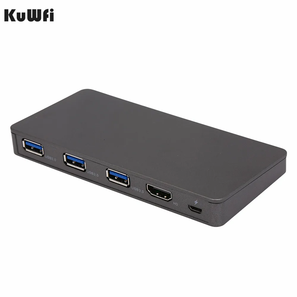 KuWFi USB 3 1 тип c 4K 60 Гц адаптер конвертер w/USB док станция C к HD 0 для HDTV