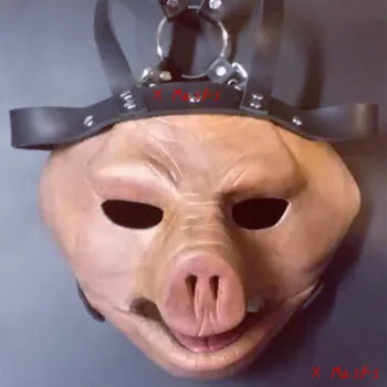 

Slipknot Pig Costume Latex Mask Corey Taylor masks Dulex Latex Mask DJ Star Cosplay Halloween Prop Mask Adult Adjuster slipknot