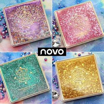 

Novo makeup 12 colors eyeshadow powder quicksand designed heavy metallic eyeshadow powder waterproof shimmer eyeshadow BN114