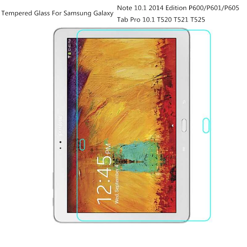 9H Tempered Glass Screen Protector For Samsung Galaxy Note 10.1 2014 Edition P600 P601 P605 Tab Pro T520 T521 T525 Tablet Film | Компьютеры