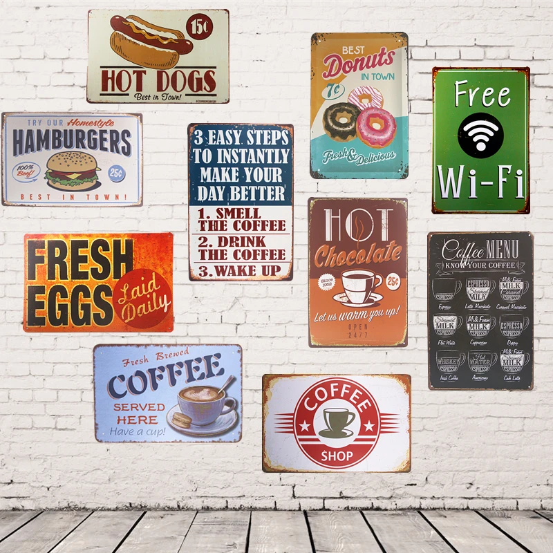 Metal Tin Sign fresh up 7up Bar Pub Home Vintage Retro Poster Cafe ART